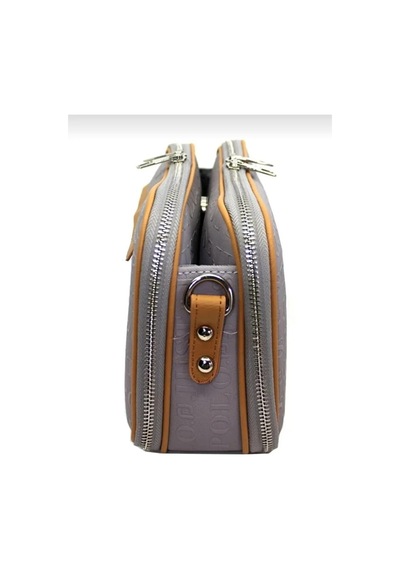 Just Polo Kadın 3d Baskılı Ayarlanabilir Askılı Şık Omuz Çantası Ebat: 16 X 26 Cm Gri