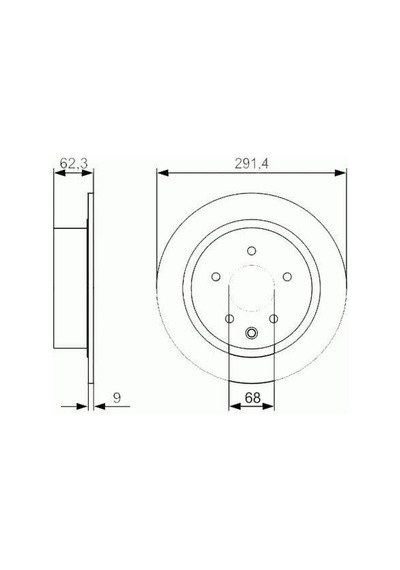 TRW DF7369 Fren Diski Arka Juke 10- Qashqai 07- Pulsar 14- Düz 292Mm