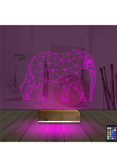 Luvivia Fil 3d Lamba - Masa Gece Lambası V3 Şeffaf