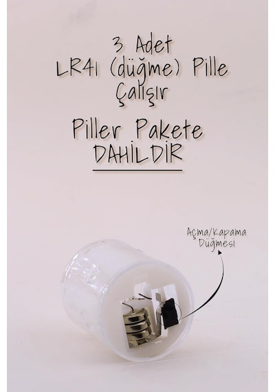 8 Adet Mini Led Mum Seti Pilli Dumansız Alevli Ledli Dekoratif Yapay Mum Dekor Işığı 8 Adet M Diğer