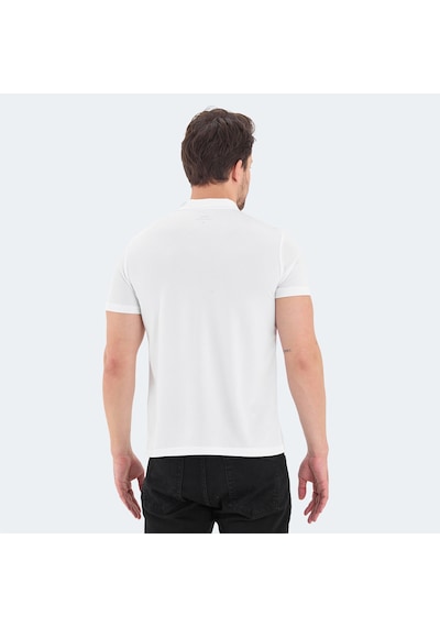 Slazenger ROYAL Erkek Polo Yaka Beyaz Tişört