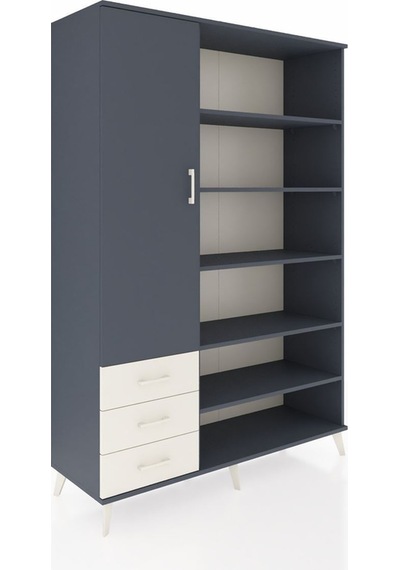 Hyperion Dolap 9 Raflı 3 Çekmeceli 3 Kapaklı 132x44x195 Antrasit-antrasit/aytaşı Antrasıt/aytası Hyperion Dolap 9 Raflı 3 Çekmeceli 3 Kapaklı 132x44x195 Antrasit-antrasit/aytaşı Antrasıt/aytası