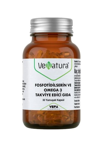 Venatura Fosfotidilserin Ve Omega 3 Takviye Edici Gıda 30 Yumuşak Kapsül