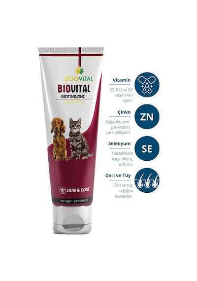 Kedi Ve Köpek İçin Plus B Damla 50ml + Biovital Paste 100 Gr 2'li Set Tüy Bakımı Dökümü Engelleyici