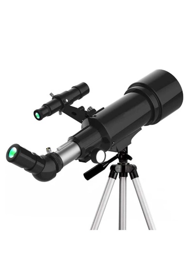 400x70mm Hd Refraktör Teleskop - 150x Büyütme Telefon Adaptörlü - Profesyonel Kara Ve Uzay Seyir