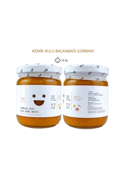 OG natural 2'li Kemik Sulu Balkabağı Çorbası 190G +6 Ay