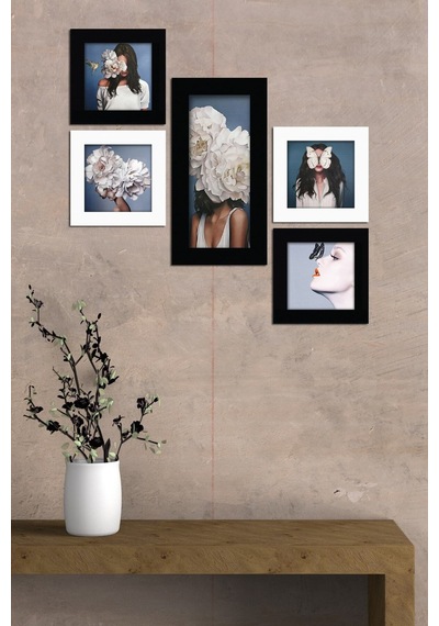 Collage Style 5 Parçalı Mdf Tablo Atf231 Çok Renkli - 713604908 Çok Renkli
