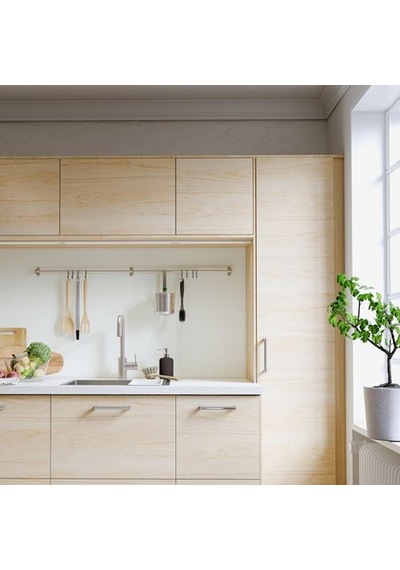Ikea Kungsfors Duvar Rayı, Paslanmaz Çelik, 56 Cm Çok Renkli