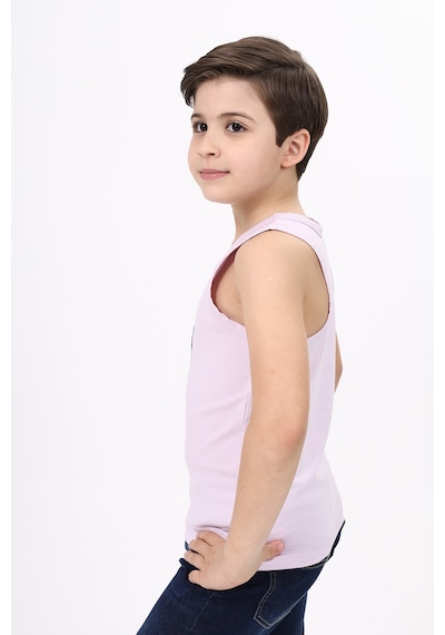 Toontoy Kids Toontoy Erkek Çocuk Baskılı Atlet Açık Lila