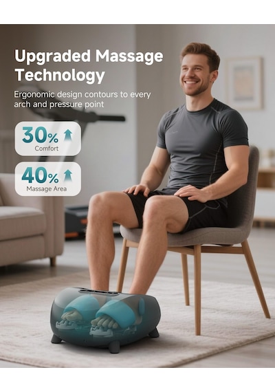 Snailax Elektrikli Ayak Masajı, Shiatsu Ayak Masajı, Isı Derin Yoğurma Silindirleri İle Plantar Fasiit İçin Sıkıştırma, Kadınlar / Erkekler İçin Hediyeler, Ayakkabı Numarası 48 Snailax Elektrikli Ayak Masajı, Shiatsu Ayak Masajı, Isı Derin Yoğurma Silindirleri İle Plantar Fasiit İçin Sıkıştırma, Kadınlar / Erkekler İçin Hediyeler, Ayakkabı Numarası 48