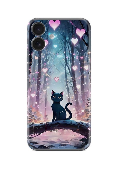 Apple İphone Uyumlu 16 Kılıf Boutique Baskılı Resimli Love Cats Tree Pcode -050