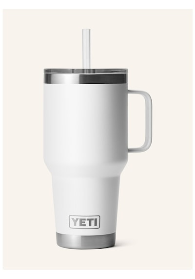Yeti Termal Kupa 1l , Çift Cidarlı, Paslanmaz Çelik, Pipetli Ve Saplı Beyaz