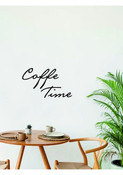 Coffe Time Sticker Duvar Yazısı