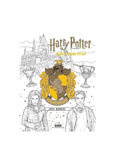 Harry Potter Filmlerinden Resmi Boyama Kitabı - Hufflepuff Özel Baskısı- Yapı Kredi Yayınları