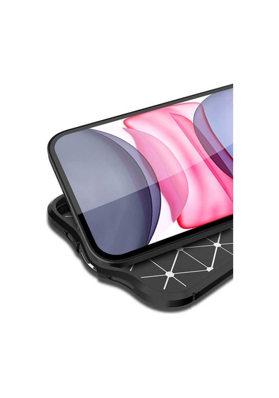 Apple Uyumlu iPhone 12 Kılıf Zore Niss Silikon Kapak-Siyah