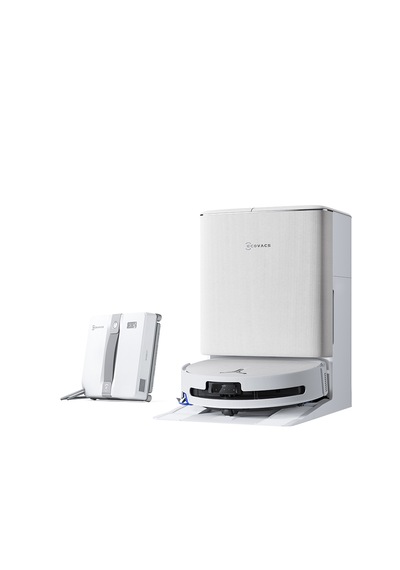 Ecovacs T90 Omni Robot Süpürge + Winbot Mini Cam Silme Robotu 2'li Temizlik Seti Beyaz