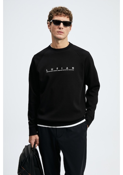 Lufian Cooper Erkek Sweatshirt Siyah Siyah 112030198100100