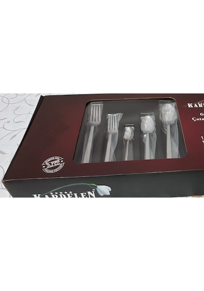 Kardelen Çubuk 12 Kişilik 84 Parça Kaşık Çatal Bıçak Seti Çelik