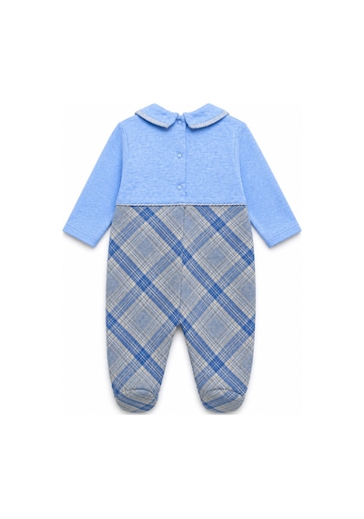 Babyhola Erkek Bebek Tavşan Desenli Patikli Tulum 12536 Mavi