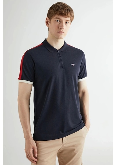 Gant Erkek Lacivert Regular Fit Renk Bloklu Polo Xl Lacivert