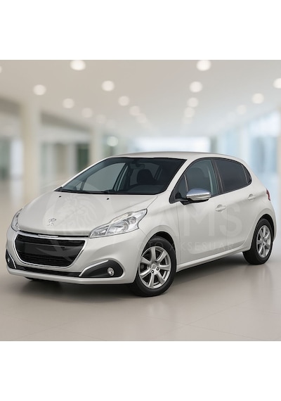 Peugeot 208 Krom Ayna Kapağı 2 Parça 2012-2019 Arası Paslanmaz Çelik