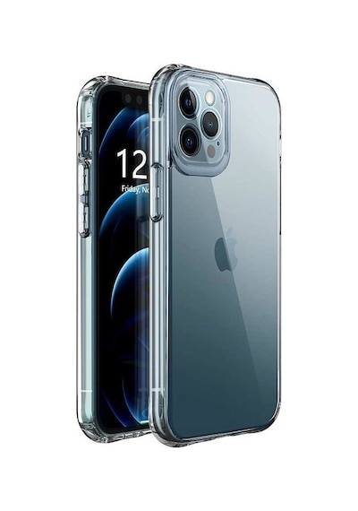 Logis Apple Uyumlu iPhone 12 Pro Max 6.7" Şeffaf Kılıf Silikon Koruma