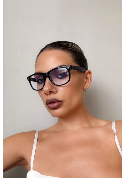 Wayfarer Blue Block Mavi Işık Koruyucu Gözlük Yüksek Kalite Koruma Desenli