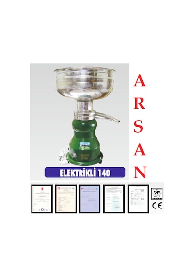 Arsan 140 Litre Süt Krema Kaymak Tereyağı Yapma Ayırma Makinası
