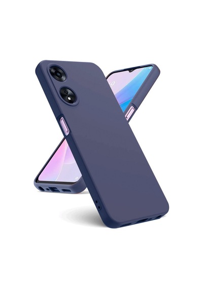 Oppo A38 Uyumlu Kılıf First Silikon - Lacivert