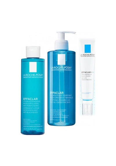 La Roche Posay Effaclar K Krem + Effaclar Jel + Effaclar Tonik Set