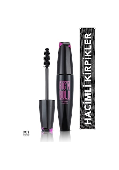 Flormar Big N Bold Mascara Hacim Veren Maskara Siyah 001