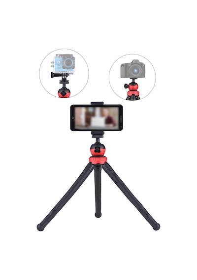 30 Cm Esnek Masaüstü Tripodu Ahtapot Fotoğraf Makinesi Tutucu Telefon Tutucu Tripot