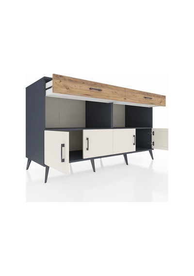 Kronos Konsol 2 Raflı 2 Çekmeceli 4 Kapaklı 176x59x99 Antrasit-ay Antrasit-aytaşı/çam Kronos Konsol 2 Raflı 2 Çekmeceli 4 Kapaklı 176x59x99 Antrasit-ay Antrasit-aytaşı/çam