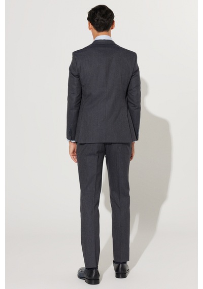 Ac&Co / Altınyıldız Classics Erkek Lacı Grı Slim Fit Dar Kesim Mono Yaka Desenli Yünlü Yelekli Takım Elbise Lacı Grı Lacivert - Gri Ac&Co / Altınyıldız Classics Erkek Lacı Grı Slim Fit Dar Kesim Mono Yaka Desenli Yünlü Yelekli Takım Elbise Lacı Grı Lacivert - Gri