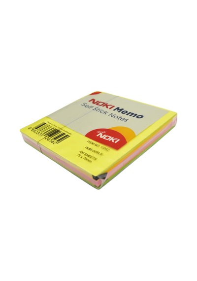 Noki Memo Stick Notes 75x75 Mm Küp Neon Yapışkanlı Not Kağıdı 100 Yaprak 12042