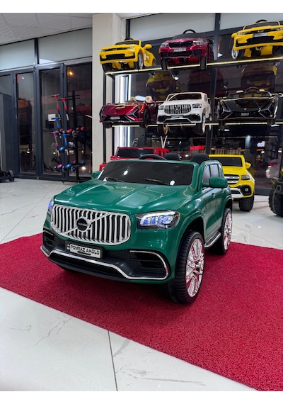 Poyraz Akülü Volvo Suv Akülü Araba 12v 0-8 Yaş Özel Plaka Yeşil
