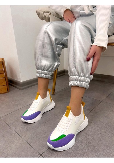 Erva'nın Butiği Beyaz Lila Triko Mines Kadın Bağcıklı Sneakers-5220 Beyazlila Triko Erva'nın Butiği Beyaz Lila Triko Mines Kadın Bağcıklı Sneakers-5220 Beyazlila Triko