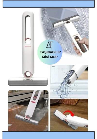 Taşınabilir Mini Mop Kendinden Sıkmalı Mini Temizlik Büyüsü Islak Ve Kuru Kullanım Temizlik Mini Mop Diğer