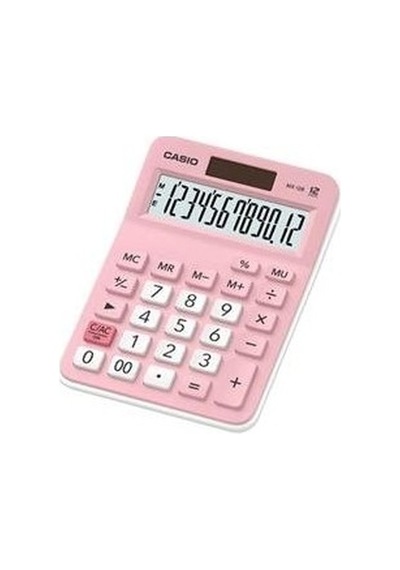 12 Haneli Masa Üstü Hesap Makinesi, Pembe Renk 124-Pembe