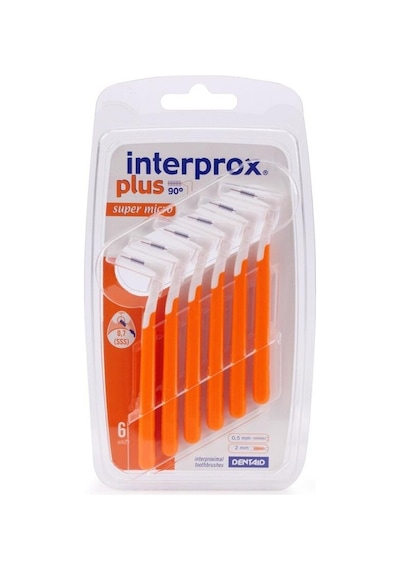 Interprox Plus Süper Micro 0.7mm Arayüz Fırçası 6 Adet TURUNCU