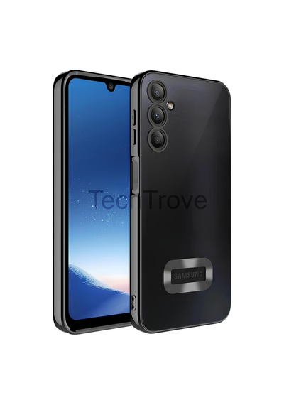 Samsung Uyumlu Galaxy A24 Kılıf Kamera Korumalı Logo Gösteren Kapak