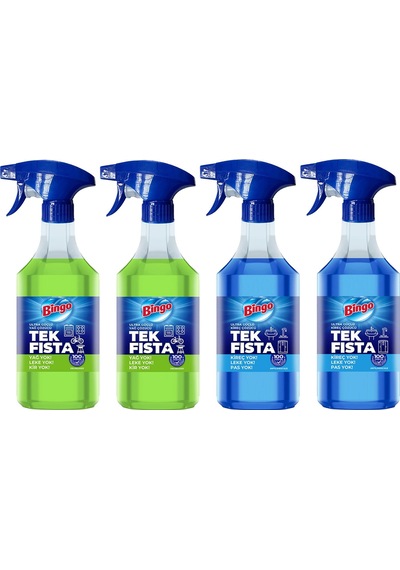 Bingo Yağ Ve Kireç Çözücü Sprey 900 Ml 4 Lü Karma Paket