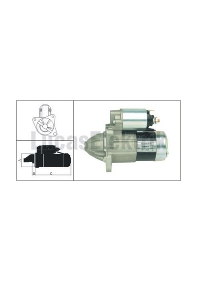 Mazda Mars Motoru 12v / 1,0kw / 10dis Mazda 323 F Vi,626 Iıı - Lucas Les0169