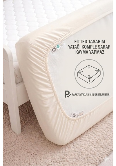 %100 Pamuklu Bebek Lastikli Çarşaf - Penye Kumaş - Park Yatak 60x120 70x110 70x120 70x130 70x140 Krem Beyaz Gri Pembe Mavi Beyaz