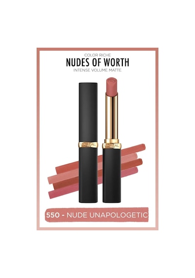 Color Riche Intense Volume Matte Ruj - 550 Nude Unapologetic Çok Renkli