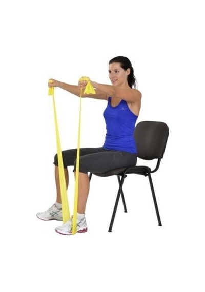 Mvs Pilates &yoga Egzersiz Bandı Theraband Sarı Renk Sn Hafif 45.5 Mt