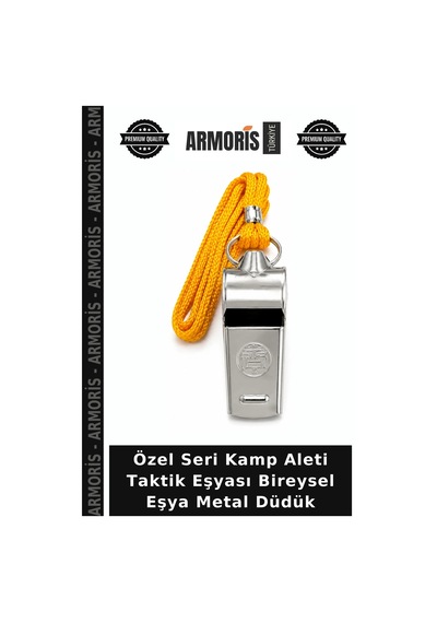 Özel Seri Kamp Aleti Taktik Eşyası Bireysel Eşya Metal Düdük