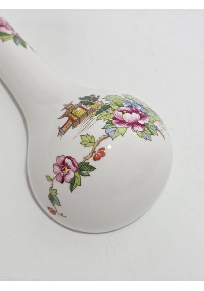 Crown Staffordshire Pagoda Desenli Porselen Duvar Vazosu 15,5x7x4cm Çok Renkli