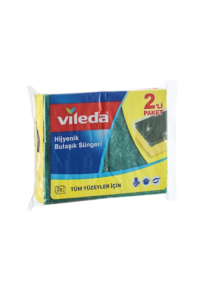 Vileda Yeşil Klasik Düz Sünger 2'li Paket