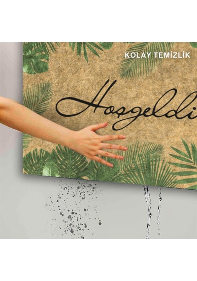 Dekoratif Kapı Önü Paspası - Kaymaz Taban 87 Çok Renkli